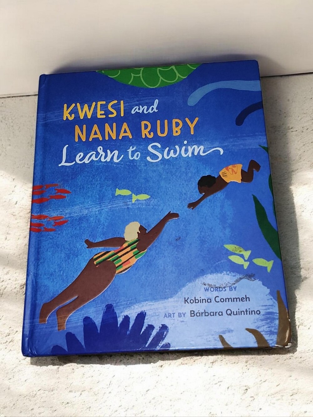 Kwesi and Nana Ruby Learn to Swim - Blue Children's Book